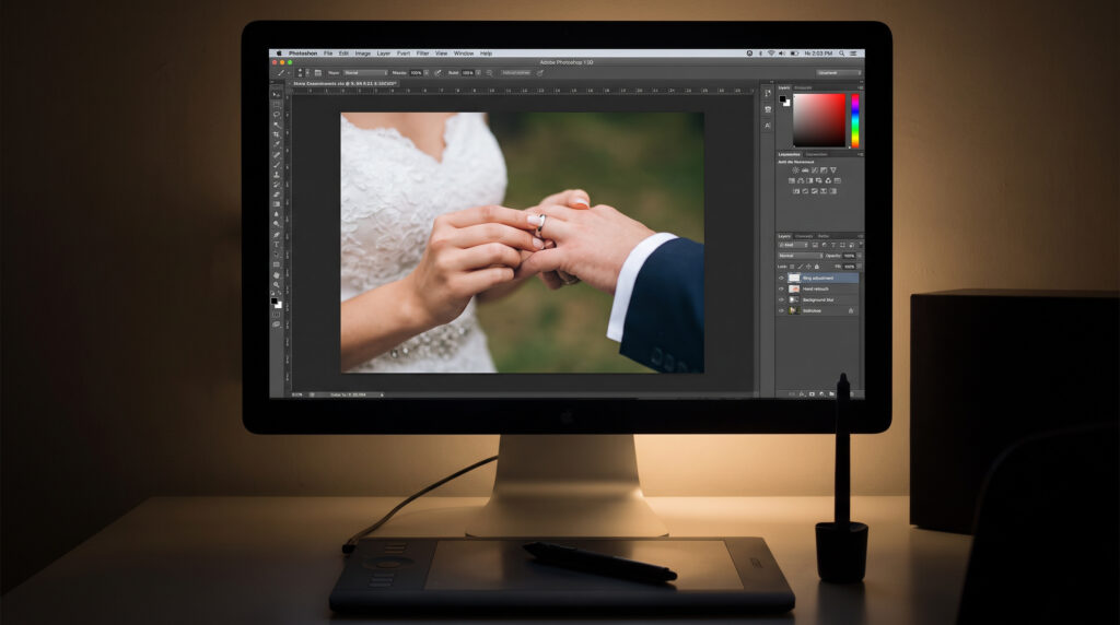 trouwfoto editing - Frank Röhrig trouwfotograaf Amsterdam
